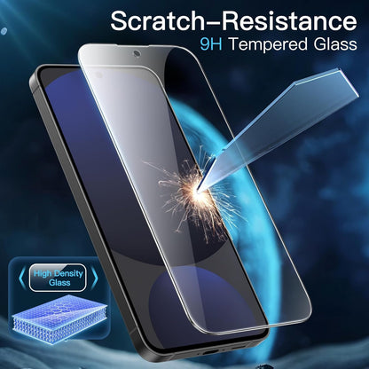 JETech Screen Protector for Samsung Galaxy S24 FE, Tempered Glass Film, Fingerprint ID Compatible, HD Clear, 3-Pack