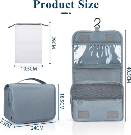 Zivacate Hanging Beauty Case, Waterproof Toiletry Bag for Women & Men, Portable Folding Makeup Bag