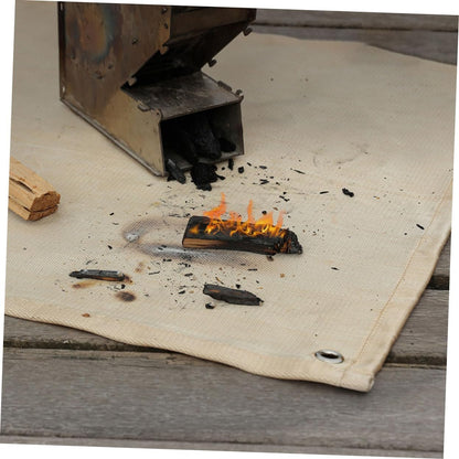 jojofuny Fire Mat Home Emergency Thermal Blankets Plush Tarp Waterproof Sofa Comforter Fire Safety Blanket Prepared Fire Blanket Couch Throw Blanket Electric Blanket Tent Fiberglass Cloth