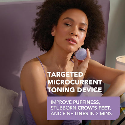 FOREO BEAR Mini Anti-Wrinkle Face Massager with Microcurrent | Targeted Face Massage for Forehead Wrinkles and Double Chin | Facial Gymnastics | Non Invasive Face Lifting | Lavender