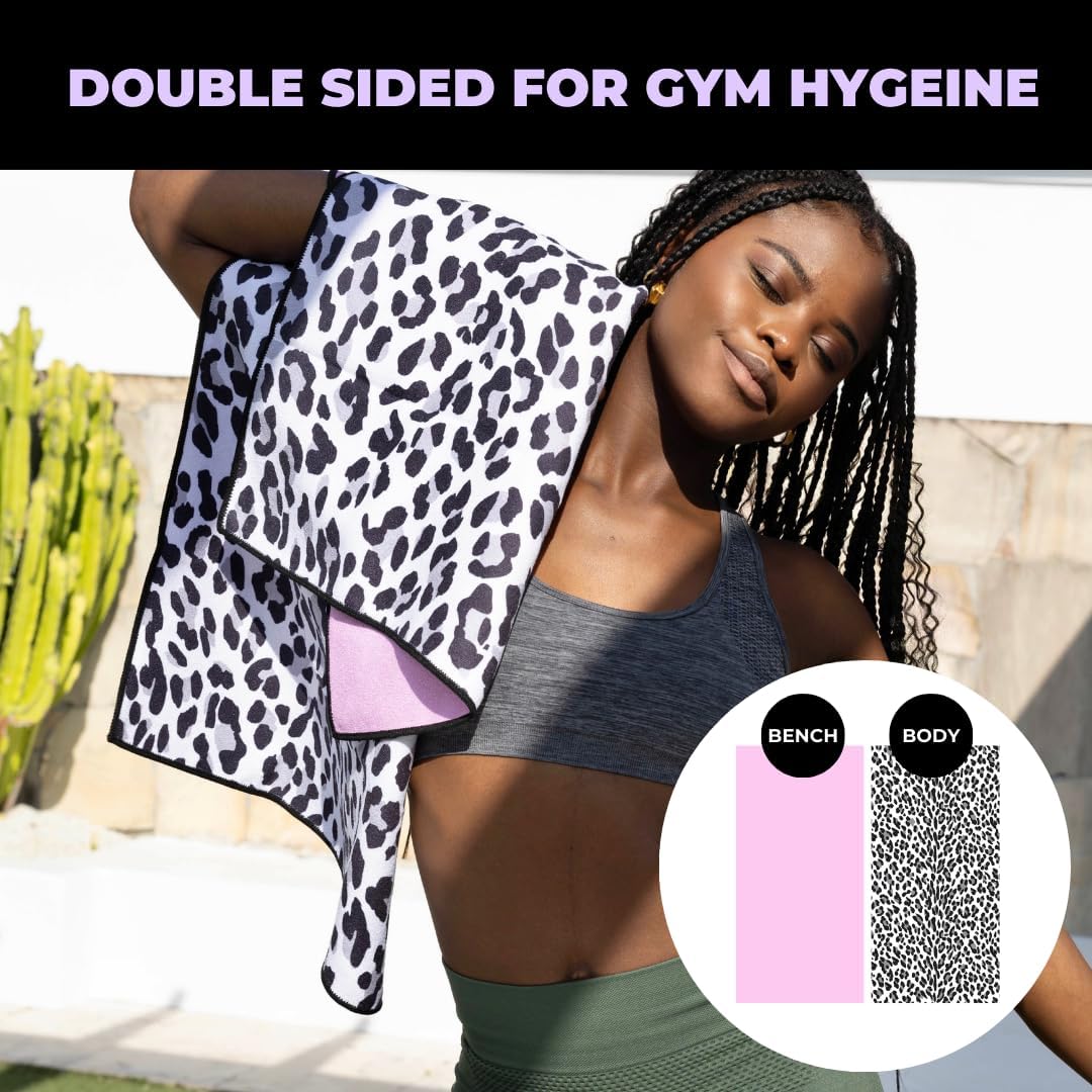 Jymjunki Gym Towel for Working Out (90 x 45 CM) - 100% Recycled Microfiber, Lightweight Soft & Highly Absorbent Sports, Yoga & Workout Towel, Sweat Towel for Gym - Great Gift Idea