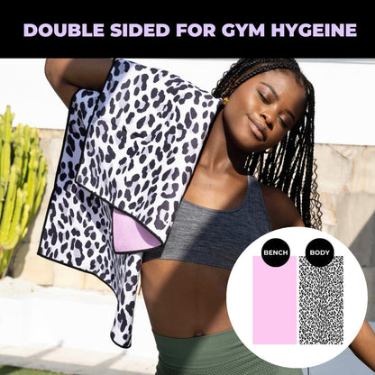 Jymjunki Gym Towel for Working Out (90 x 45 CM) - 100% Recycled Microfiber, Lightweight Soft & Highly Absorbent Sports, Yoga & Workout Towel, Sweat Towel for Gym - Great Gift Idea