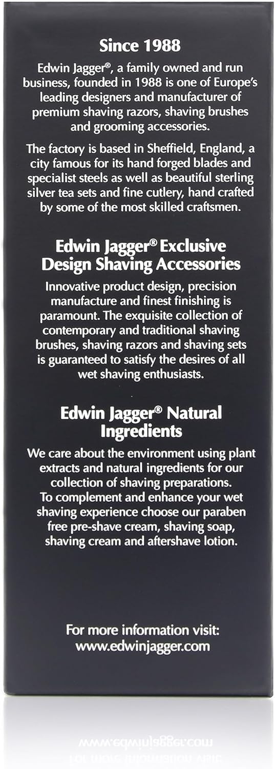 Edwin Jagger Double Edge Safety Razor, Heather, Long Handle, 5 blades