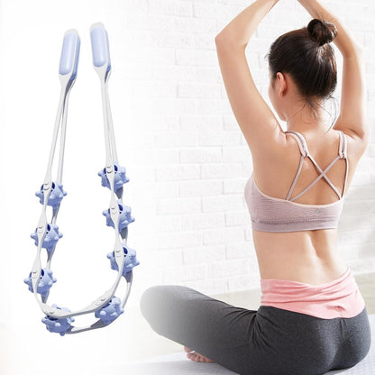 Wlikmjg Strumento per Massaggio alla Schiena, Rullo Massaggiante Manuale e Portatile, Attrezzatura e Fitness per Addominali, Gambe, Braccia, Vita, Collo, Piedi e Muscoli