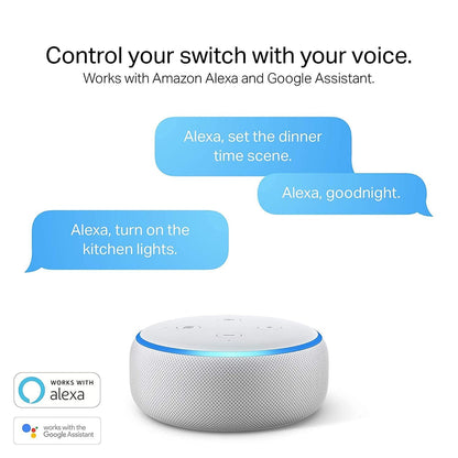 Kasa Smart Motion-Activated WiFi Dimmer Switch by TP-Link (KS220M) - Smart Motion Detection, WiFi Light Switch Works with Alexa and Google Assistant, No Hub Required, White