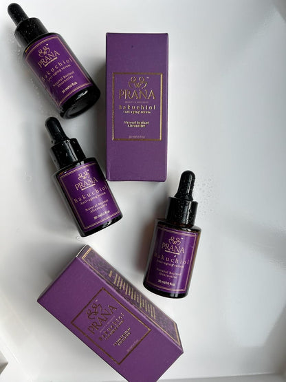 Prana Bakuchiol Anti-Aging Serum- Facial Serum with Squalane & Jojoba for Hydration- Anti-Wrinkle Serum for Radiant Skin- Face Serums for Wrinkles & Fine Lines- Fragrance-Free Serums- 100% Vegan- 30ml