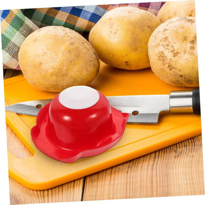 SOLUSTRE Food Slicer Cutter Finger Guard Safety Holder for Grating Onion Easy Clean Kitchen Tool Protects Fingers While Slicing Convenient Food Prep Helper Design