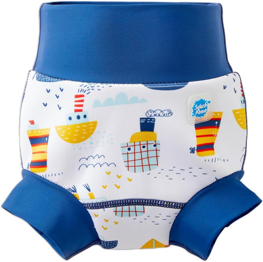 Splash About Happy Nappy Swim Diaper, Tug Boats, 6-12 Months