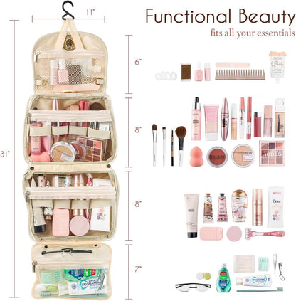 Hanging Travel Toiletry Bag Cosmetic Make up Organizer for Women and Girls,Travel Accessories,Make Up Bag Toiletries Waterproof Portable Wash Bag