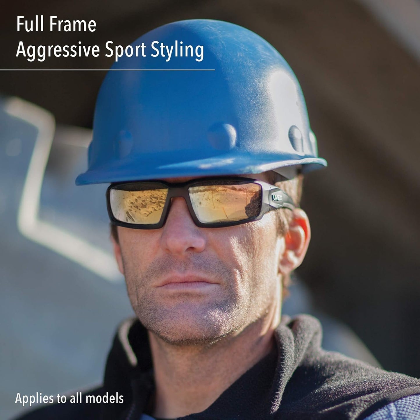 Uvex by Honeywell Hypershock Safety Glasses, Clear Frame with Clear Lens & HydroShield Anti-Fog Coating (S2970HS)