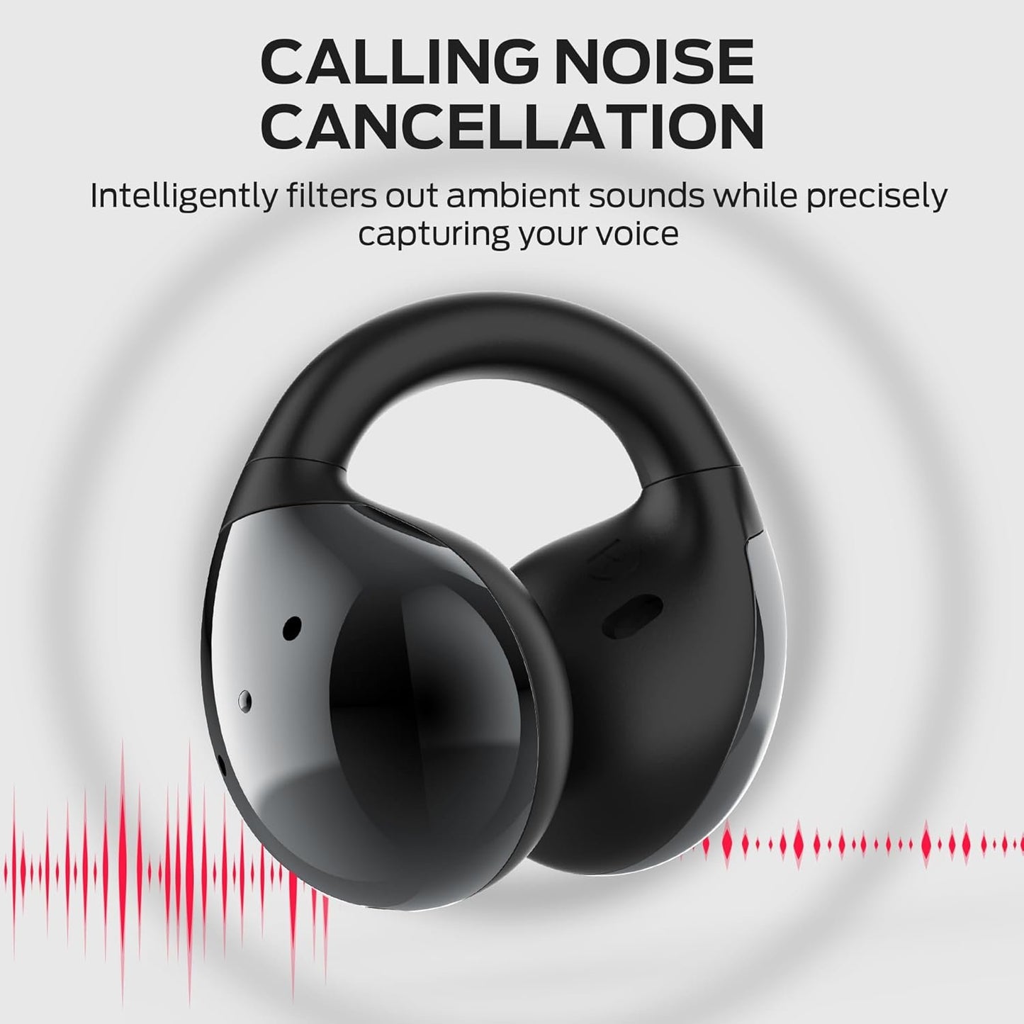 Monster Wireless Earbuds, Bluetooth 5.4 Clip-On Earbuds with HiFi Stereo,Open Ear Headphones with ENC Clear Call, 21H Playtime, Fast Charge, Touch Control,IPX6 Waterproof Wireless for Workouts,Outdoor