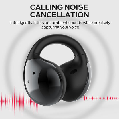 Monster Wireless Earbuds, Bluetooth 5.4 Clip-On Earbuds with HiFi Stereo,Open Ear Headphones with ENC Clear Call, 21H Playtime, Fast Charge, Touch Control,IPX6 Waterproof Wireless for Workouts,Outdoor