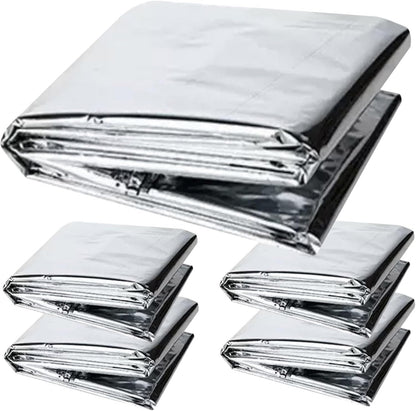 3Pcs Green House Plastic Covering 5x7ft Reflective Greenhouse Plastic Sheeting Tear-Resistant Emergency Blanket for Plants Grow Room Camping Simple Tent