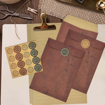 Vintage Letter Writing Sets, 32 Sheets Letter Paper A5 Lined, 10 Pcs Envelopes and One Sheet Sticker, Stationery Paper for Wedding Birthday Party Invitations Easter Christmas
