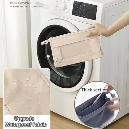 Packing Cubes for Suitcase Organizer Suitcases Space-Saving Packing Cubes for Clothes, Shoes, Cosmetics Packing Cubes (Beige, 10 Pcs)