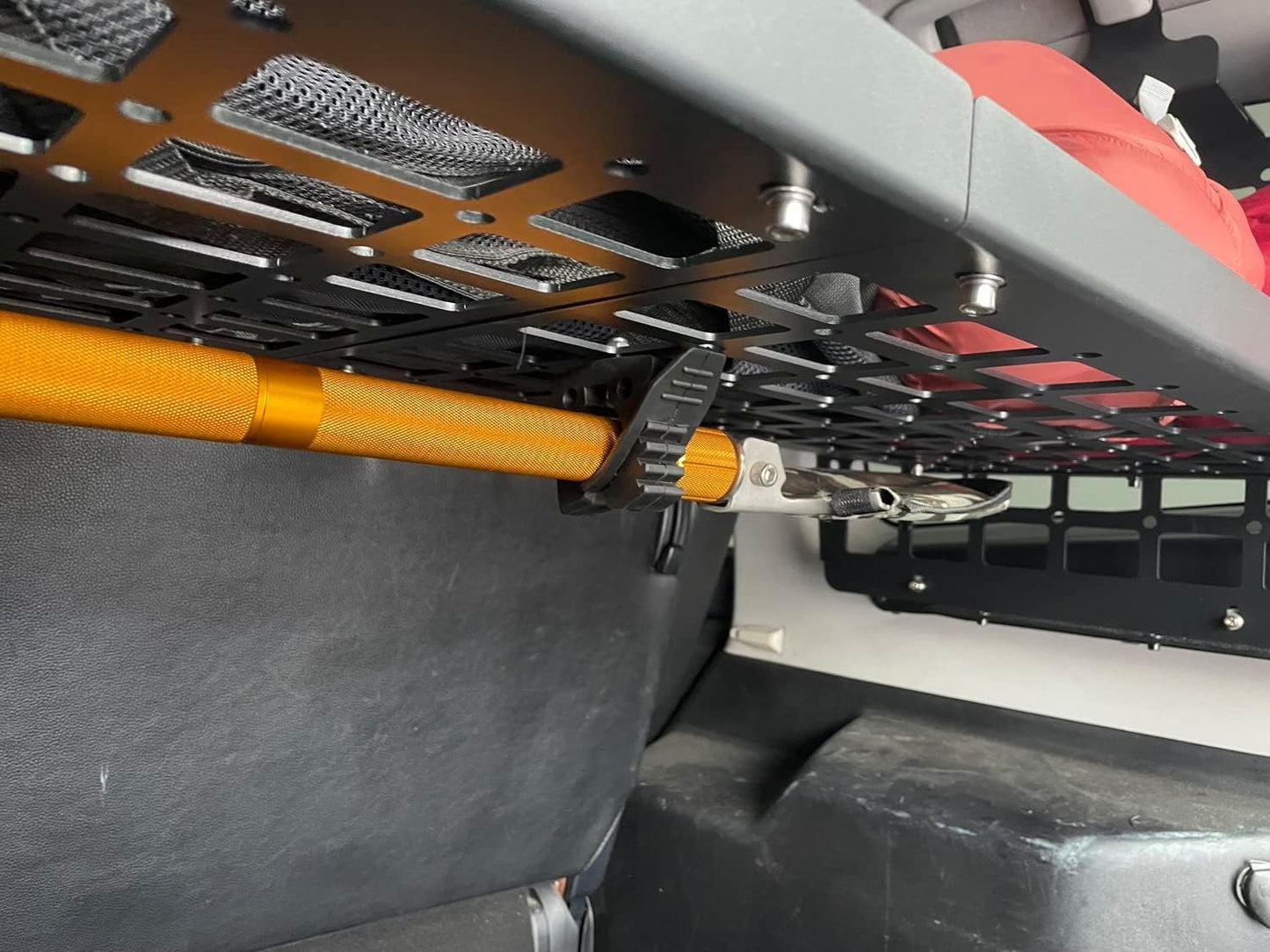 HIGH FLYING Car Accessories Modular Storage Molle Panel Trunk Shelf Organizer Quick Fist Mount Clamps Bundle Fixed Buckle Rubber (Buckle-L)