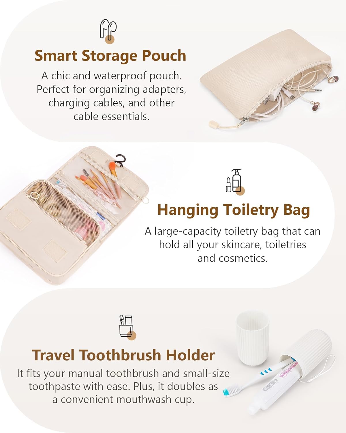 Compression Packing Cubes 10 Sets, Packing Organizers, Extensible Suitcase Organiser Bags, Travel Organizer Cubes for Travel Essentials Beige