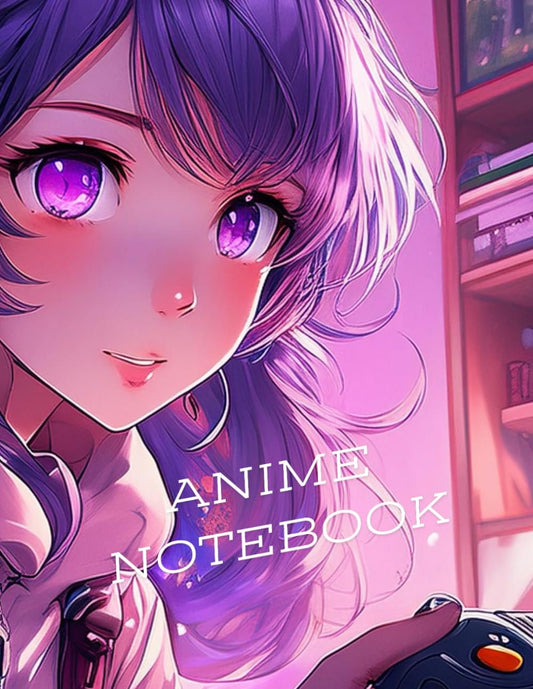 Anime Girl Ruled Notebook: 120 Ruled Pages | Aesthetic Japanese-Style Stationery for Writing, School & Notes