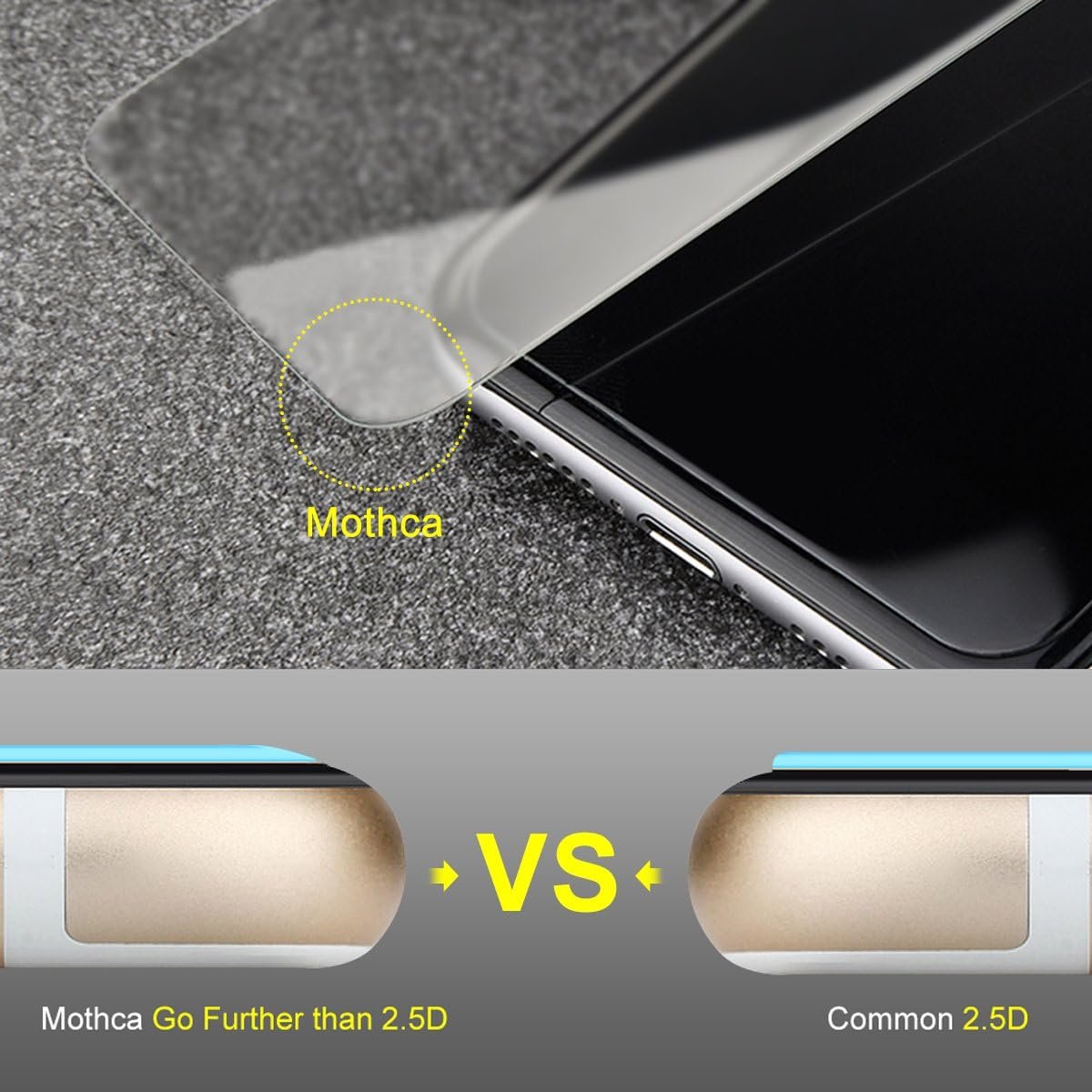 Mothca Matte Glass Screen Protector for iPhone XR/iPhone 11 [6.1-inch] Anti-Glare & Anti-Fingerprint, 9H Hardness Tempered Glass Film, Case Friendly Easy Installation Bubble Free - Smooth as Silk
