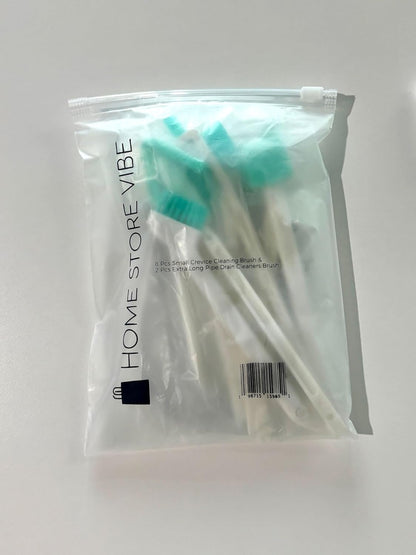 Ice Maker Cleaner Brush Set - 2pc Straw Cleaner Brush & Ice Machine Cleaner, 8pc Crevice Tools, Essential Kit for Maintenance & Cleaning