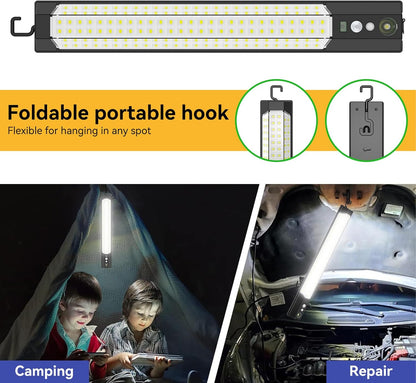 Nuyhgtr Solar Lights Outdoor, Usb Rechargeable Led Light, Smart Porch Lamp with Remote Control, Waterproof Solar Lighting for Barn Garage, Garden Fence, and Yard Use, White