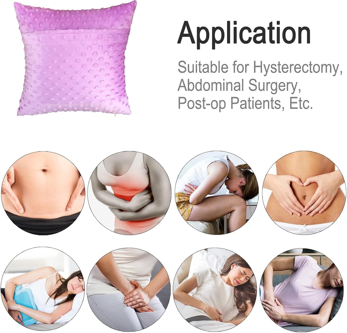 HapiPoppy Heart Surgery Pillow Cough Recovery Pillows with Pocket for Open Heart Surgery Mastectomy Breast Cancer Surgery Bypass Lumpectomy Chemo Port Pacemaker Must Have Pillow Comfort Gifts