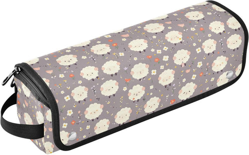 Borsa da viaggio per utensili da donna con tappetino in ferro da viaggio, portatile, per utensili da cucina e accessori per la cura dei capelli, organizer per accessori per capelli