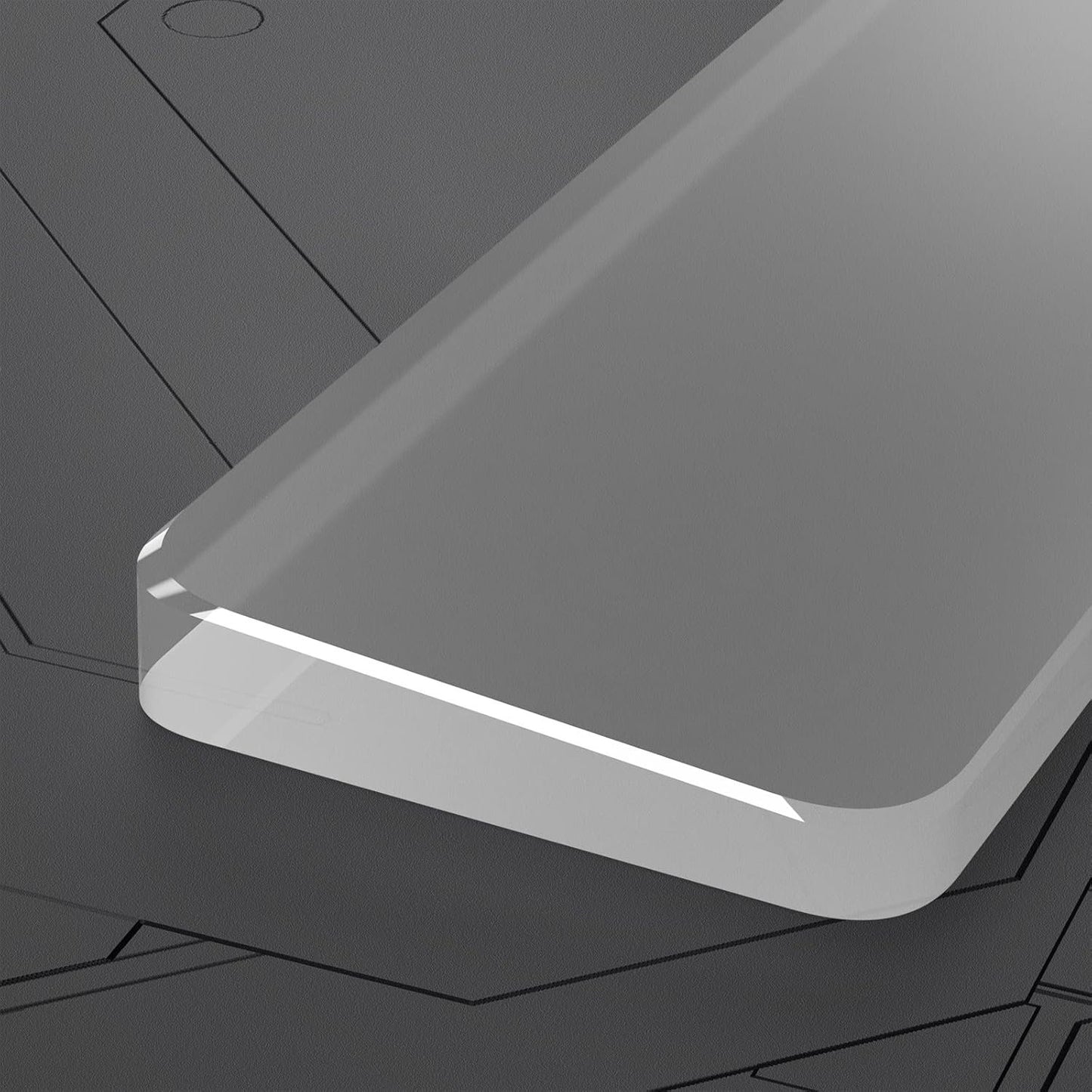 SELORSS Acrylic Keyboard Wrist Rest 98-Key Mechanical Keyboards Ergonomic Palm Rest for Computer Keyboard,Anti-Slip Base,Wrist Pad for Laptop,Office & Home-Easy Typing, White/Oversize