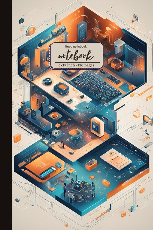 Passionate Tech Enthusiast - Lined Composition Journal Notebook Paper for Work/School/Office/Travel