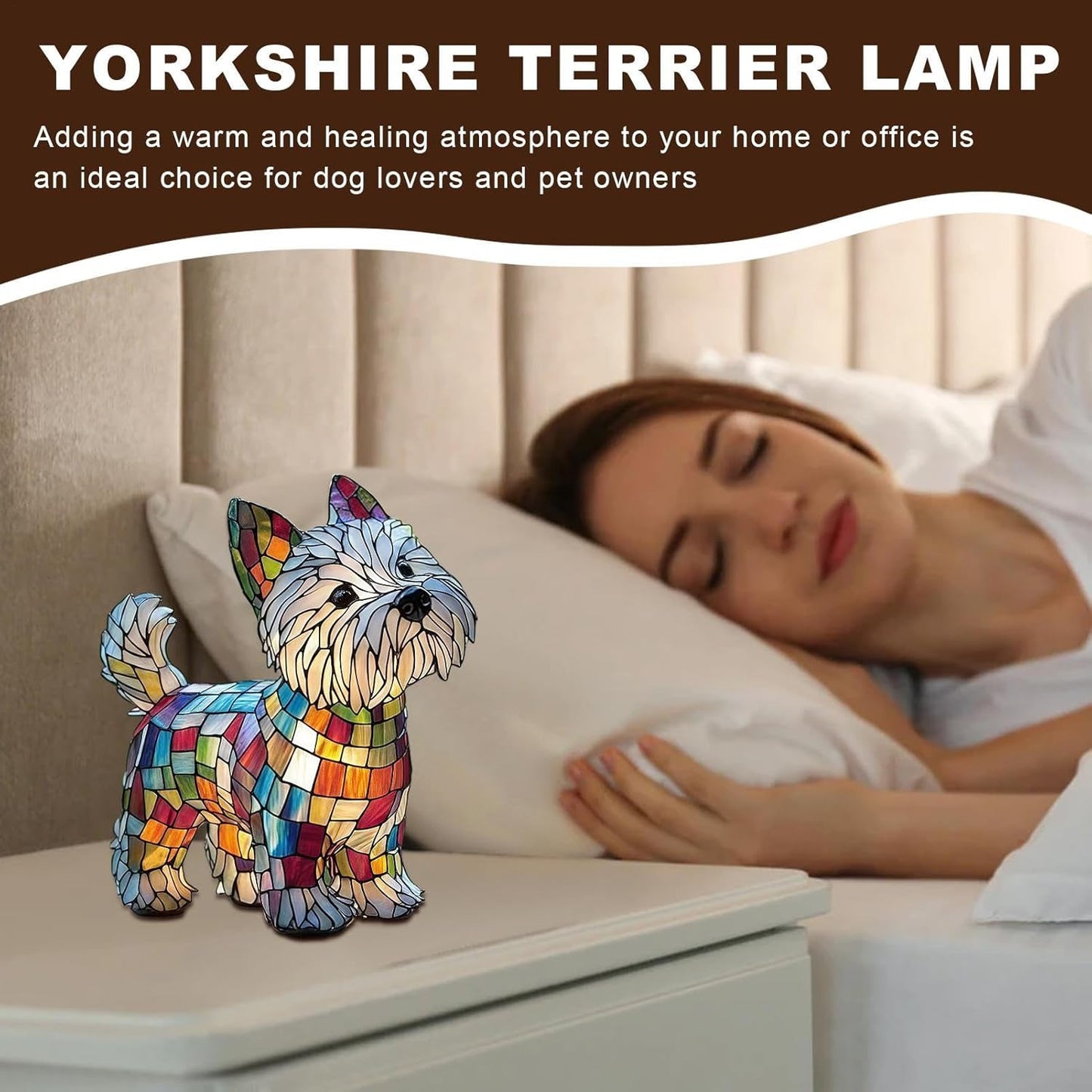 Tabletop Dachshund Light, Dog Design Bedroom Table Resin Light, Rechargeable LED Ambience Lamp for Bedside Shelf Use in Bedroom Childrens Room