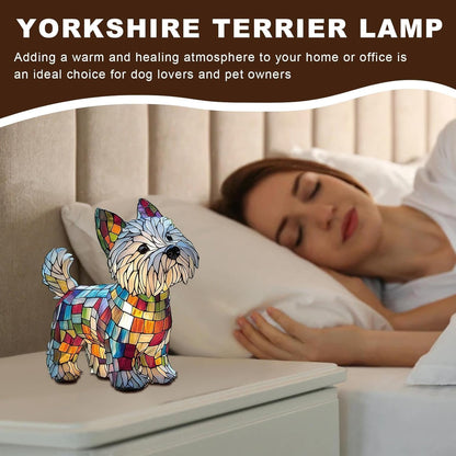 Tabletop Dachshund Light, Dog Design Bedroom Table Resin Light, Rechargeable LED Ambience Lamp for Bedside Shelf Use in Bedroom Childrens Room
