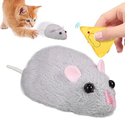 Generico Remote Control Mice Toy Cats, Interactive Hunting Companion, Adjustable Speed Feature, Realistic Movement All Cat Breeds, Indoor Outdoor Play, Fun for Living Room, Backyard