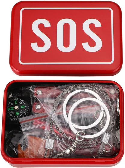 OFKP Camping Hiking Box, Outdoor Survival Kit Gear Emergency Equipment On-Board Emergency Supplies