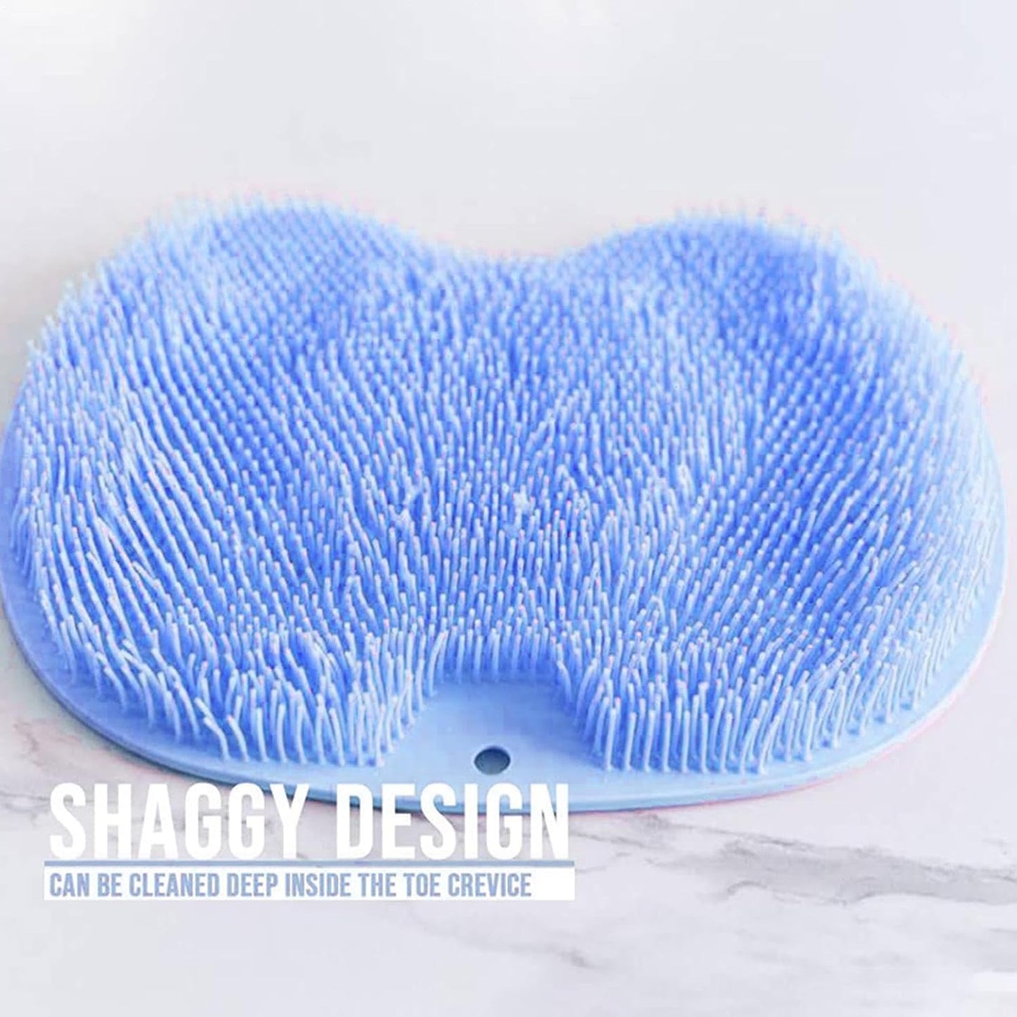 Shower Foot Scrubber Mat, Non-Slip Bath Wash Pad, Quick-Dry Feet Scrubber for Bathroom, Bathtub, Hotel, Poolside, Foot Care Cleaning Tool, Showers Essential, Blue/Pink/Green