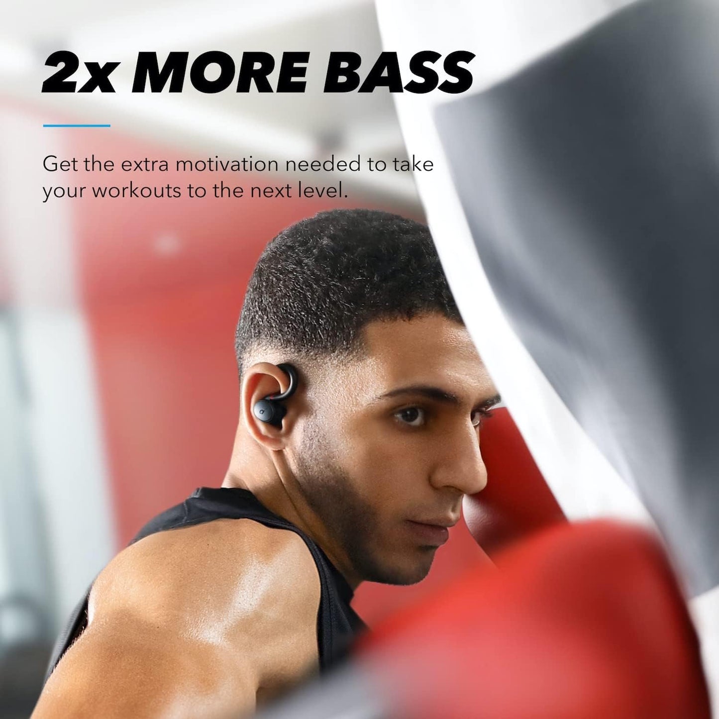 Soundcore by Anker, Soundcore Sport X10 True Wireless Bluetooth 5.2 Workout Headphones, Rotatable Ear Hooks, Deep Bass, IPX7 Waterproof, Sweatproof, 32H Play, Fast Charge, Sport Earbuds, Gym, Running