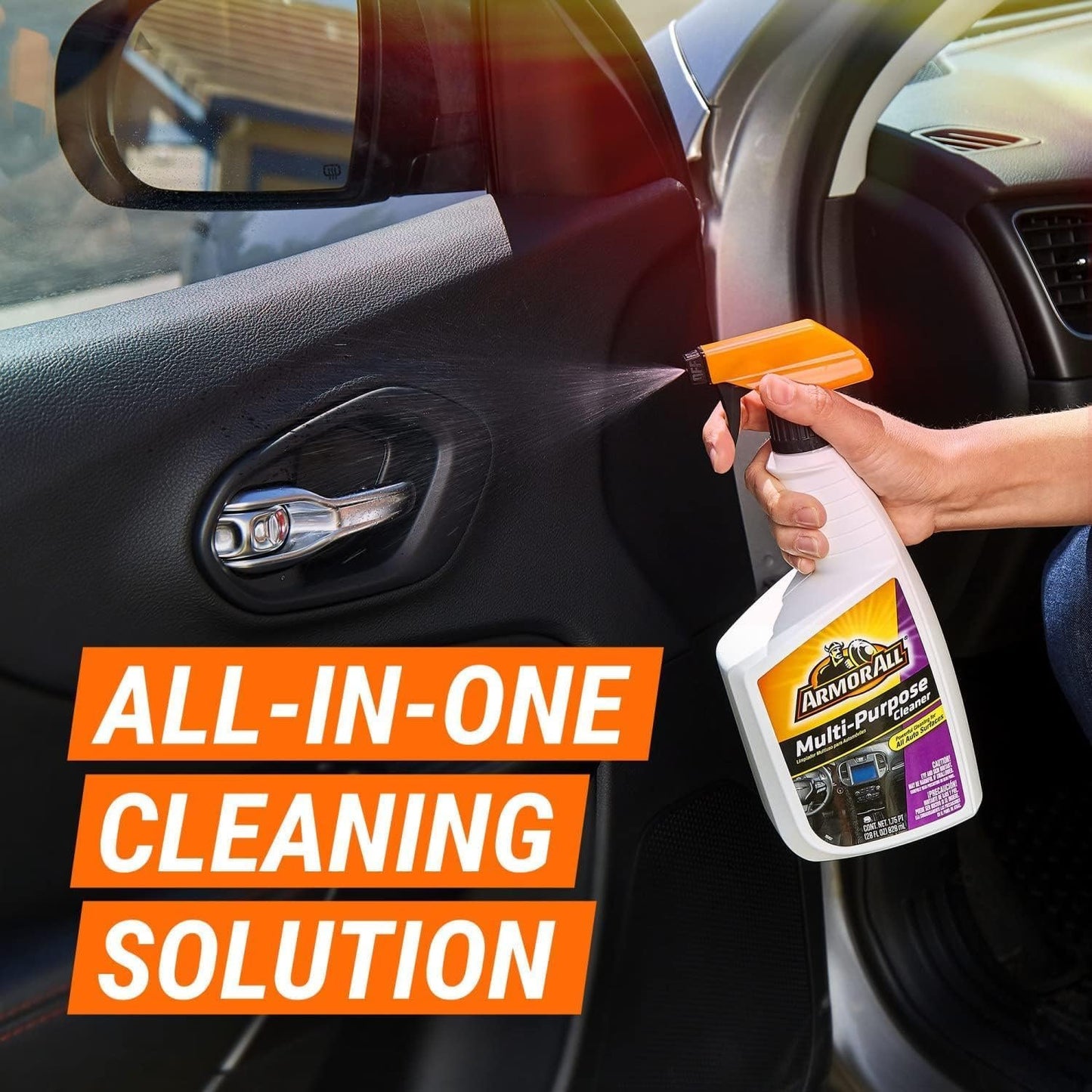 Armor All Multi Purpose Cleaner , Car Cleaner Spray for All Auto Surfaces, 16 Fl Oz