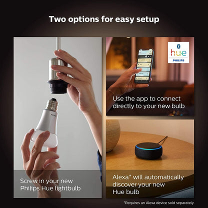 Philips Hue White Ambience A60 75W 1100 Lumens Smart Bulb with E27 Fitting