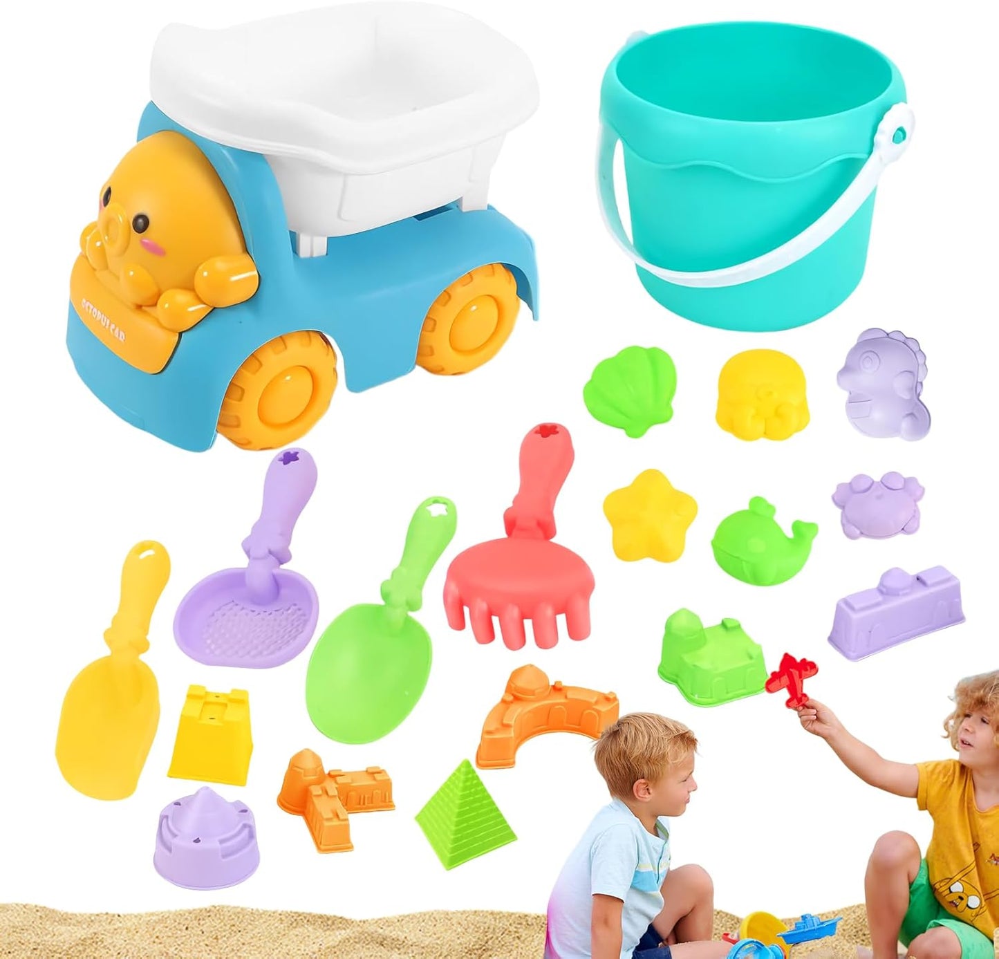 Beach Toys, Sand Set Kids, Summer Pool Entertainment Tools, Fun Outdoor Toddler Supplies, 9.06x4.33x7.48 Inches, Backyard Activities, Beach Trips, Water Play