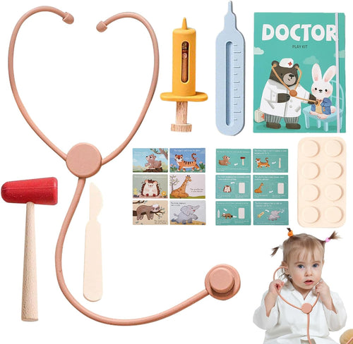Kids Doctor Play Set, Pretend Doctor Kit For , 36-Piece Role Play Equipment, Simulation Stethoscope Toy For Classroom And Educational Fun, 7.36x9.76 Inches