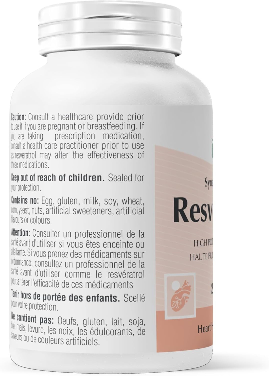 Synergistic Resveratrol Forte by Provita Nutrition (Canadian Made) 90 Vegetarian Capsules