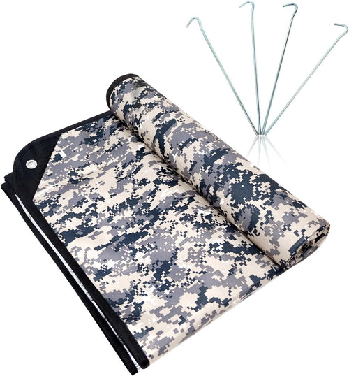 Wild Masquerade:LYN Heavy Duty Camo/Camouflage Transformative Emergency Survival Blanket/Tent-XL,Thermal Space Mylar Waterproof with Stake for Camping,Army,Tarp,Hiking,Mountaining&Survival Gear