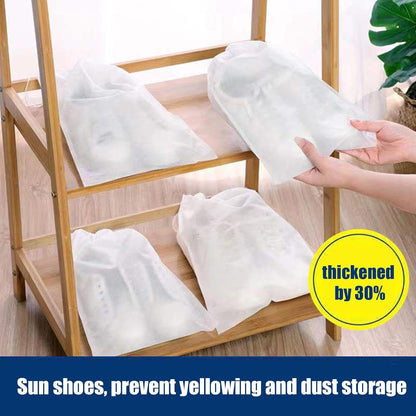 Shoe Dust Bags – Lightweight Storage Pouches, Reusable Shoe Holders | Foldable Dust Resistant Wraps, Non Woven Packing Sacks, For Protecting Footwear During Trips or Closet Organization