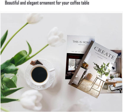 3 Pack Decorative Faux Books Set for Home Aesthetic - Luyseyha Fake Hollow Books Decor for Bookshelf Coffee Table, Living Room, Bedroom