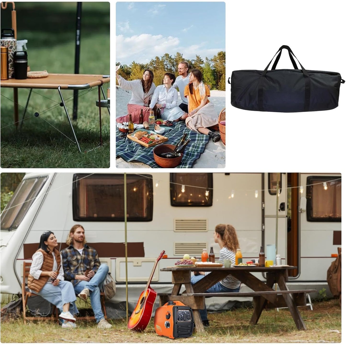 Heavy Duty Duffel Bag, Outdoor Gear Storage Bag, Camping Duffel Bag, Oxford Cloth Duffel, Picnic Storage Bag, Travel Storage Duffel, Storage Tool for Picnic, Hiking, Camping, Barbecue, Travel