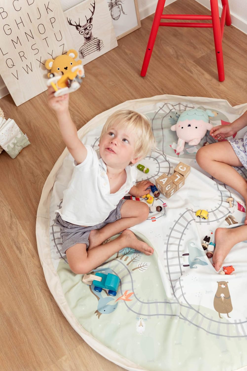 Play And Go Toy Storage Bag - Train - 140cm Toy Storage Bag
