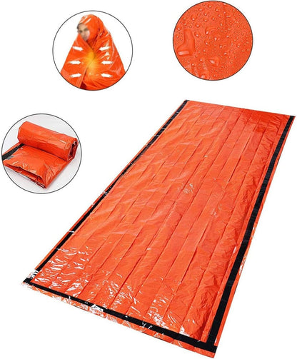 Dawutocap Lightweight Emergencies Sleepings Bag Outdoor Sleep Survivals Shelter Tent For Outdoor Camping Hikings Survivals Tool