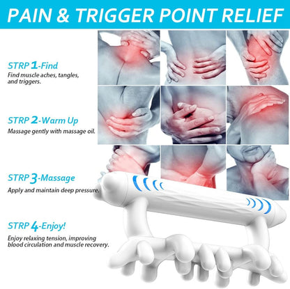 Fascia Massage Tool, Lymphatic Drainage Massager, Cellulite Massager for Cellulite Remover, Itchy Skin Relief, Body Shaping for Thighs, Butt, Legs, Back, Shoulders, Calves