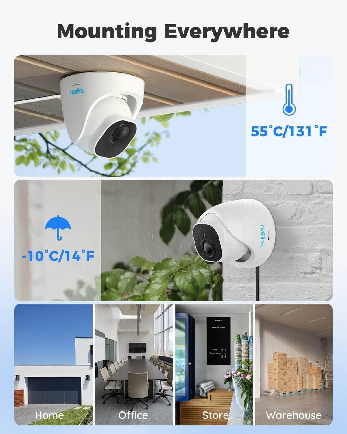 Reolink 8CH 5MP PoE Home Security Camera System, 4 Wired 5MP Outdoor PoE IP Cameras, 4K 5MP 8 Channel NVR Security System w/ 2TB HDD for 24/7 Recording, RLK8-520D4