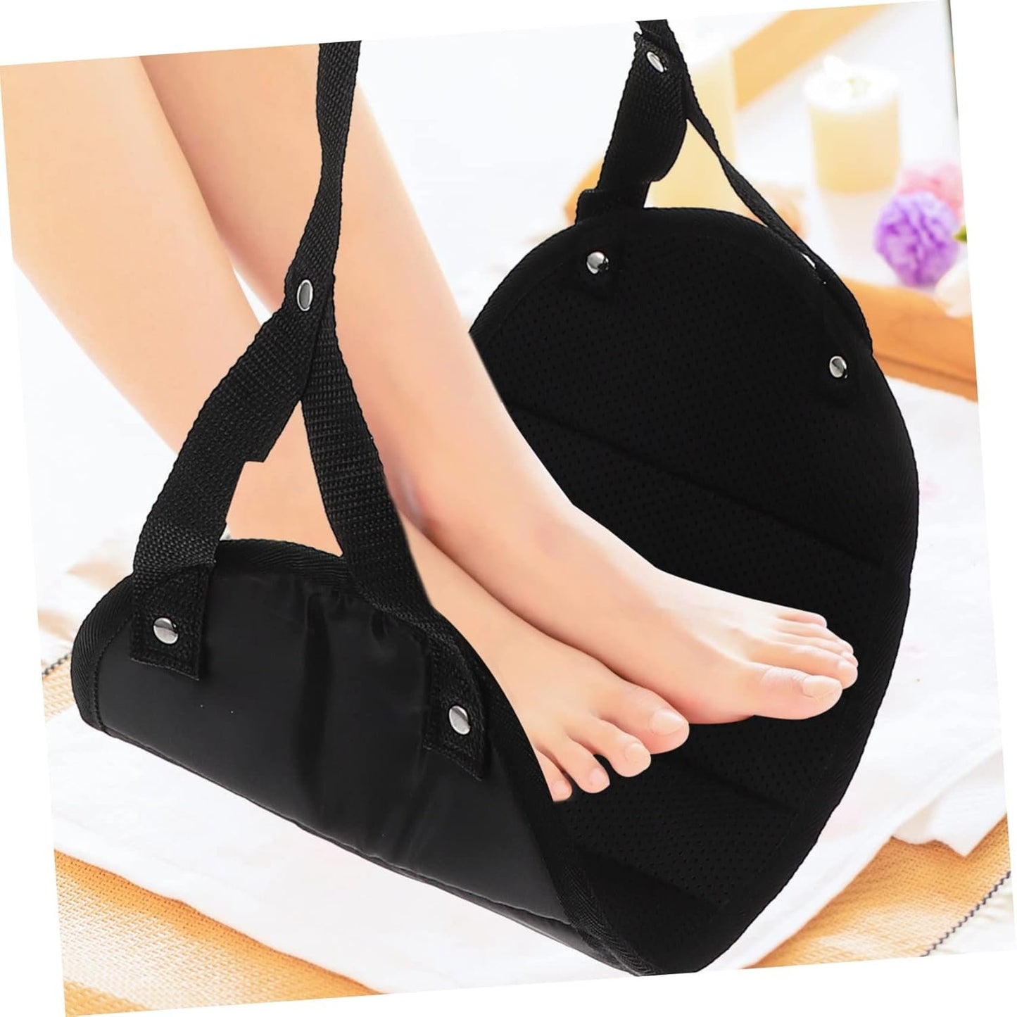 GETAJGHSD Ergonomic Car Foot Pad Plane Bed Foot Rest Cushion Airplane Travel Essentials for Comfort Relaxation