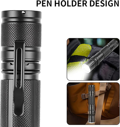 Hn2ogax Flashlight Rechargeable LED 10000 High Lumens Flash Light, Super Bright Flashlight Powerful 30W LED, Type-C, Charging Port Tactical Flashlights High Lumens, for Home Camping Hiking